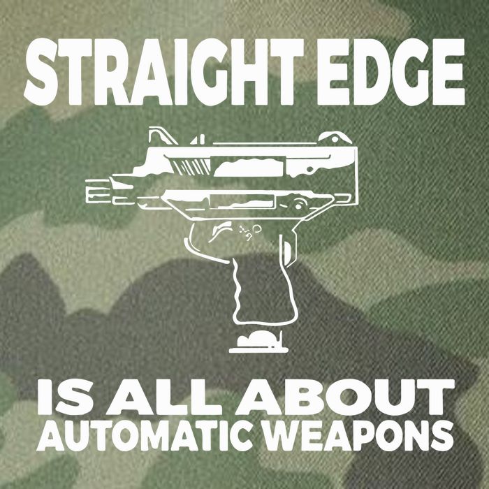 Straight Edge Is All About Automatic Weapons Field Of Flames Legacy Tie Dye Trucker Hat