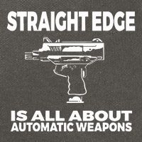 Straight Edge Is All About Automatic Weapons Field Of Flames Cotton Canvas Backpack
