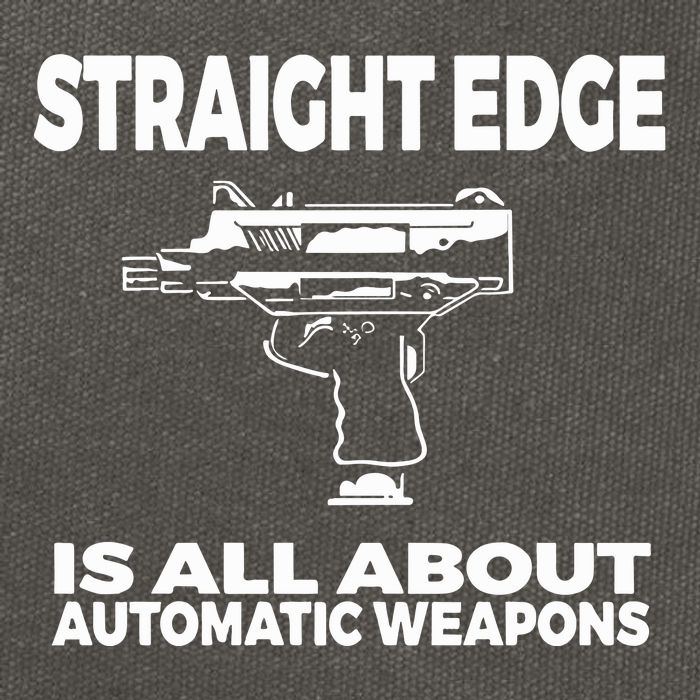Straight Edge Is All About Automatic Weapons Field Of Flames Cotton Canvas Backpack