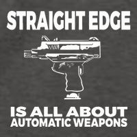 Straight Edge Is All About Automatic Weapons Field Of Flames Vector Backpack