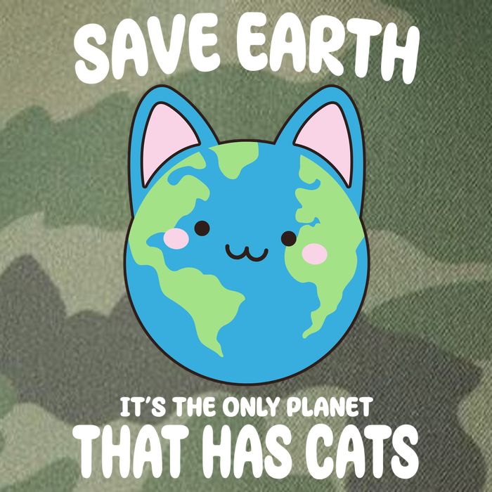 Save Earth It's The Only Planet That Has Cats Funny Cute Legacy Tie Dye Trucker Hat