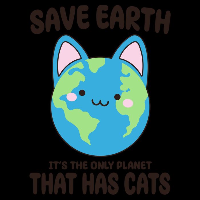 Save Earth It's The Only Planet That Has Cats Funny Cute 16oz Travel Tumbler
