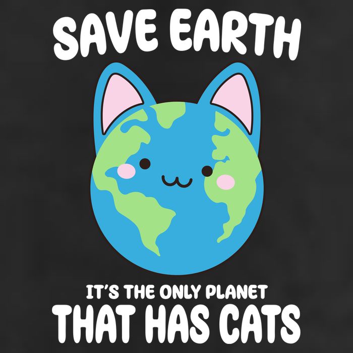 Save Earth It's The Only Planet That Has Cats Funny Cute 25L Jumbo Tote