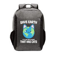 Save Earth It's The Only Planet That Has Cats Funny Cute Vector Backpack