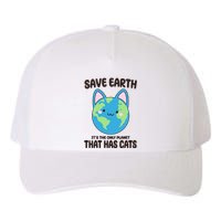 Save Earth It's The Only Planet That Has Cats Funny Cute Yupoong Adult 5-Panel Trucker Hat