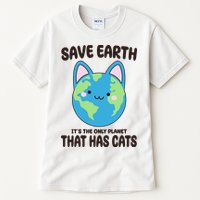 Save Earth It's The Only Planet That Has Cats Funny Cute Tall T-Shirt