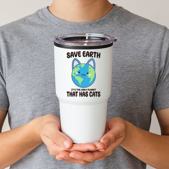 Save Earth It's The Only Planet That Has Cats Funny Cute Tumbler
