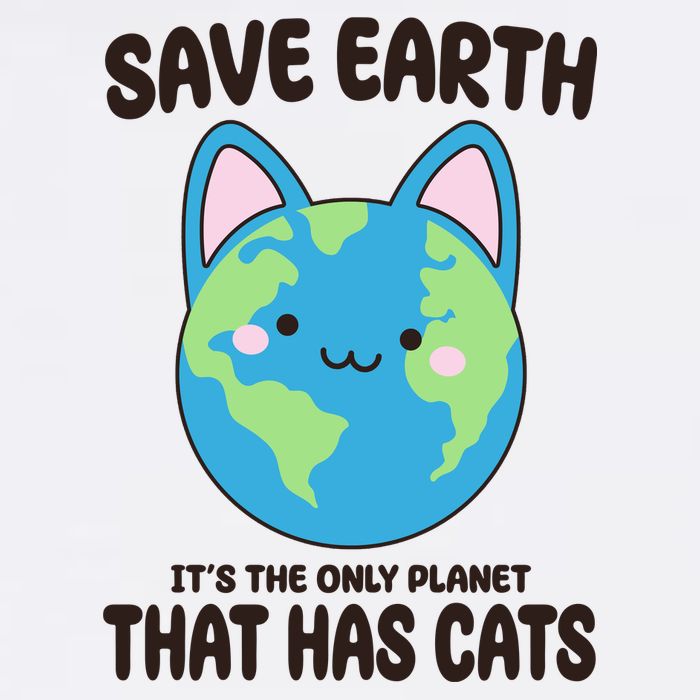 Save Earth It's The Only Planet That Has Cats Funny Cute Baby Bodysuit