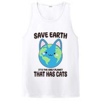 Save Earth It's The Only Planet That Has Cats Funny Cute PosiCharge Competitor Tank