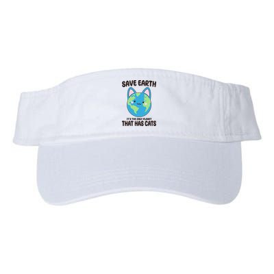 Save Earth It's The Only Planet That Has Cats Funny Cute Visor