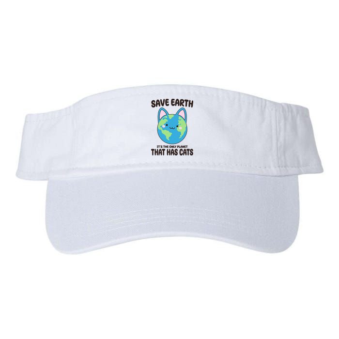 Save Earth It's The Only Planet That Has Cats Funny Cute Visor