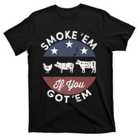 Smoke Em If you Got Em Meat Barbeque Vintage T-Shirt