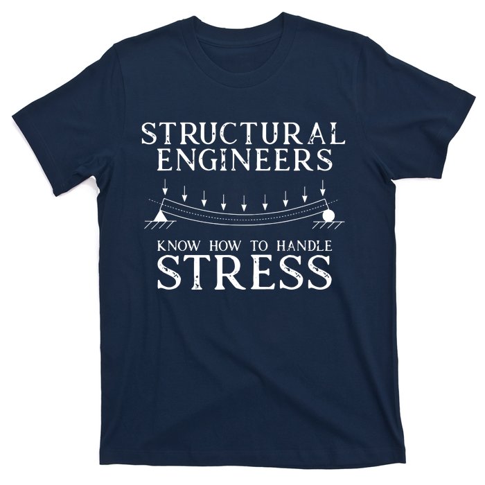 Structural Engineers Know How To Handle Stress Joke T-Shirt