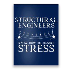 Structural Engineers Know How To Handle Stress Joke Poster