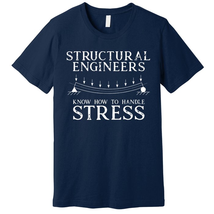 Structural Engineers Know How To Handle Stress Joke Premium T-Shirt