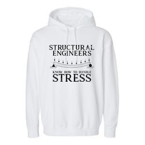 Structural Engineers Know How To Handle Stress Joke Garment-Dyed Fleece Hoodie