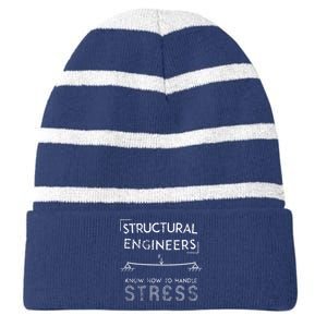 Structural Engineers Know How To Handle Stress Striped Beanie with Solid Band