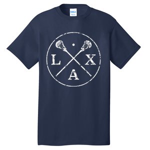 Sticks Emblem LAX Players And Fans Tall T-Shirt