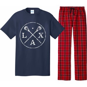 Sticks Emblem LAX Players And Fans Pajama Set