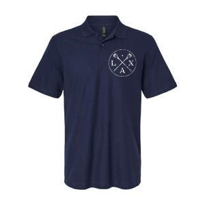 Sticks Emblem LAX Players And Fans Softstyle Adult Sport Polo