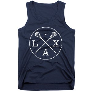 Sticks Emblem LAX Players And Fans Tank Top