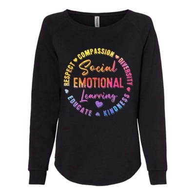 Social Emotional Learning Heart Counselor Teacher Day Womens California Wash Sweatshirt