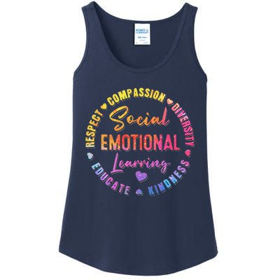 Social Emotional Learning Heart Counselor Teacher Day Ladies Essential Tank