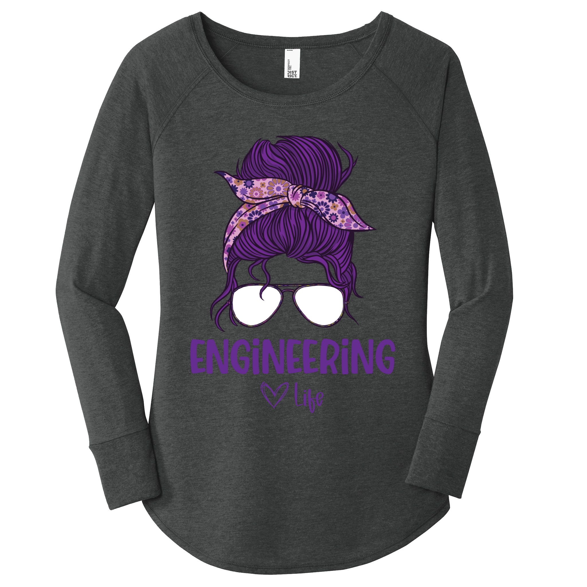 S Engineering Life Engineering Major Gift Women's Perfect Tri Tunic Long Sleeve Shirt