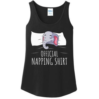 Sleeping Elephant Lover Napping Ladies Essential Tank