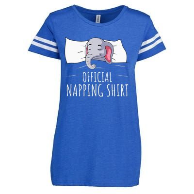 Sleeping Elephant Lover Napping Enza Ladies Jersey Football T-Shirt