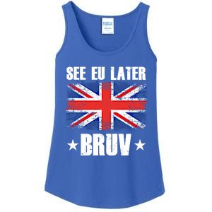 See Eu Later Europe Brexit England Uk United Kingdom Gift Ladies Essential Tank