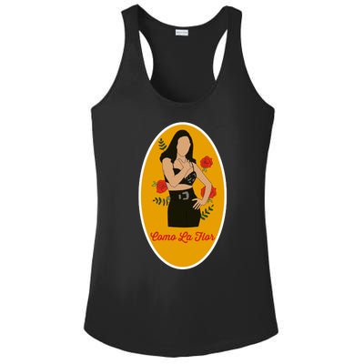 Selenas Quintanilla Como La Flor Ladies PosiCharge Competitor Racerback Tank