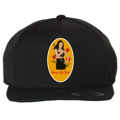 Selenas Quintanilla Como La Flor Wool Snapback Cap