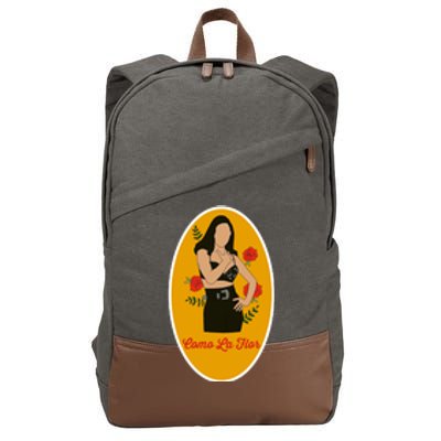 Selenas Quintanilla Como La Flor Cotton Canvas Backpack