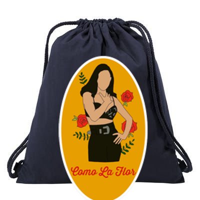 Selenas Quintanilla Como La Flor Drawstring Bag