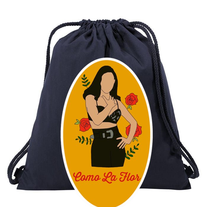 Selenas Quintanilla Como La Flor Drawstring Bag