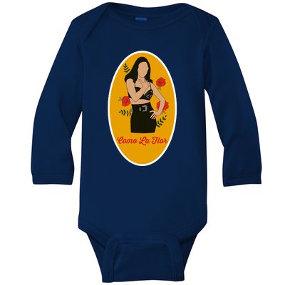 Selenas Quintanilla Como La Flor Baby Long Sleeve Bodysuit