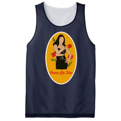 Selenas Quintanilla Como La Flor Mesh Reversible Basketball Jersey Tank