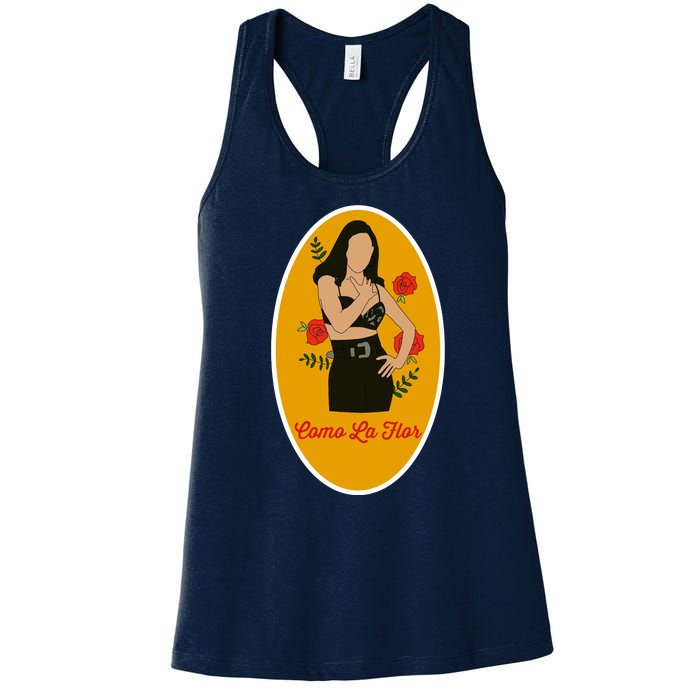 Selenas Quintanilla Como La Flor Women's Racerback Tank