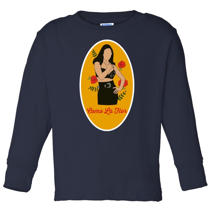 Selenas Quintanilla Como La Flor Toddler Long Sleeve Shirt