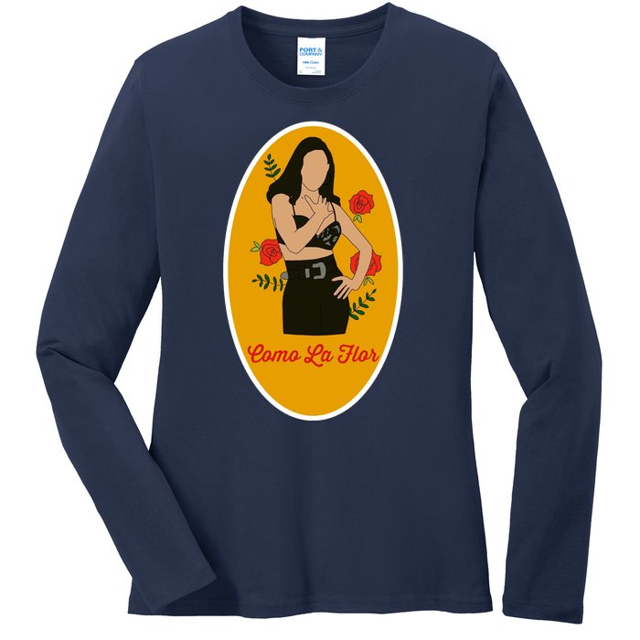 Selenas Quintanilla Como La Flor Ladies Long Sleeve Shirt