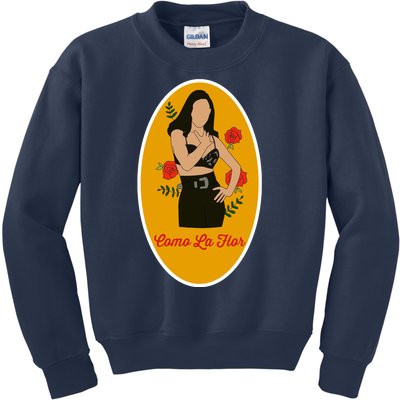 Selenas Quintanilla Como La Flor Kids Sweatshirt