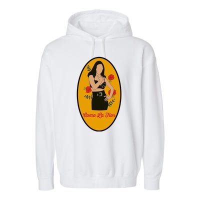 Selenas Quintanilla Como La Flor Garment-Dyed Fleece Hoodie