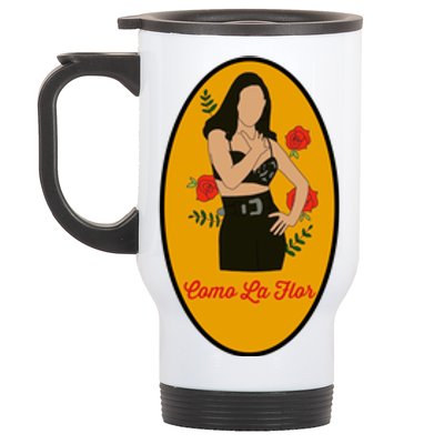 Selenas Quintanilla Como La Flor Stainless Steel Travel Mug