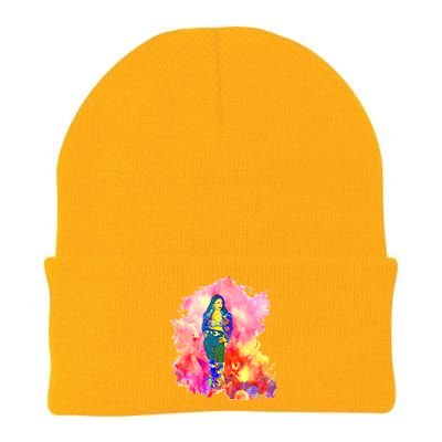 Selenas Quintanilla Watercolor Knit Cap Winter Beanie