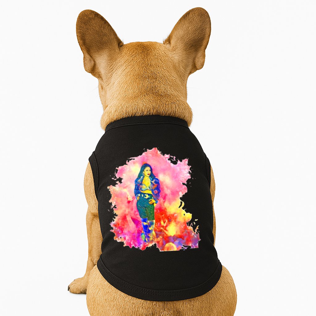 Selenas Quintanilla Watercolor Doggie Tank