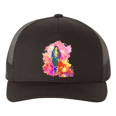 Selenas Quintanilla Watercolor Yupoong Adult 5-Panel Trucker Hat