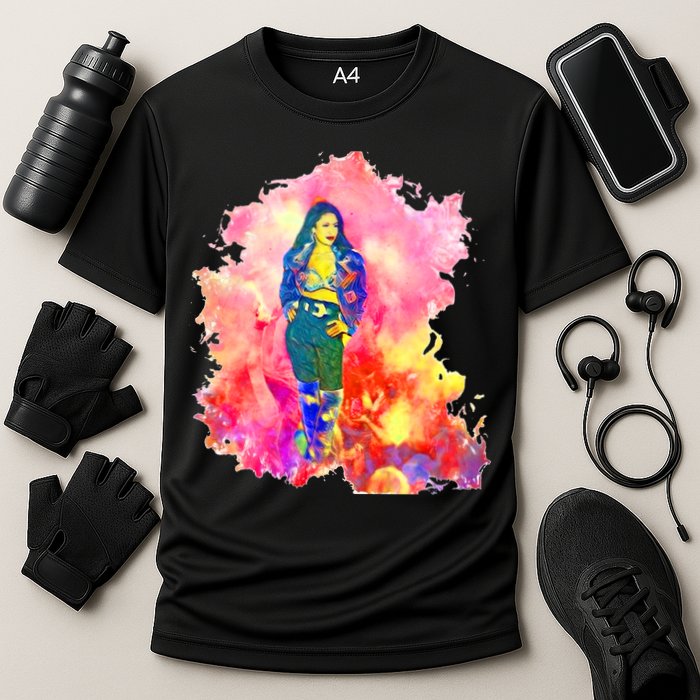 Selenas Quintanilla Watercolor Performance Shirt