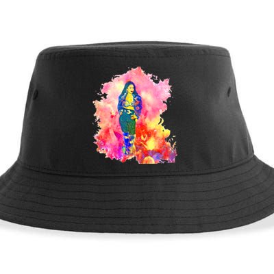 Selenas Quintanilla Watercolor Sustainable Bucket Hat