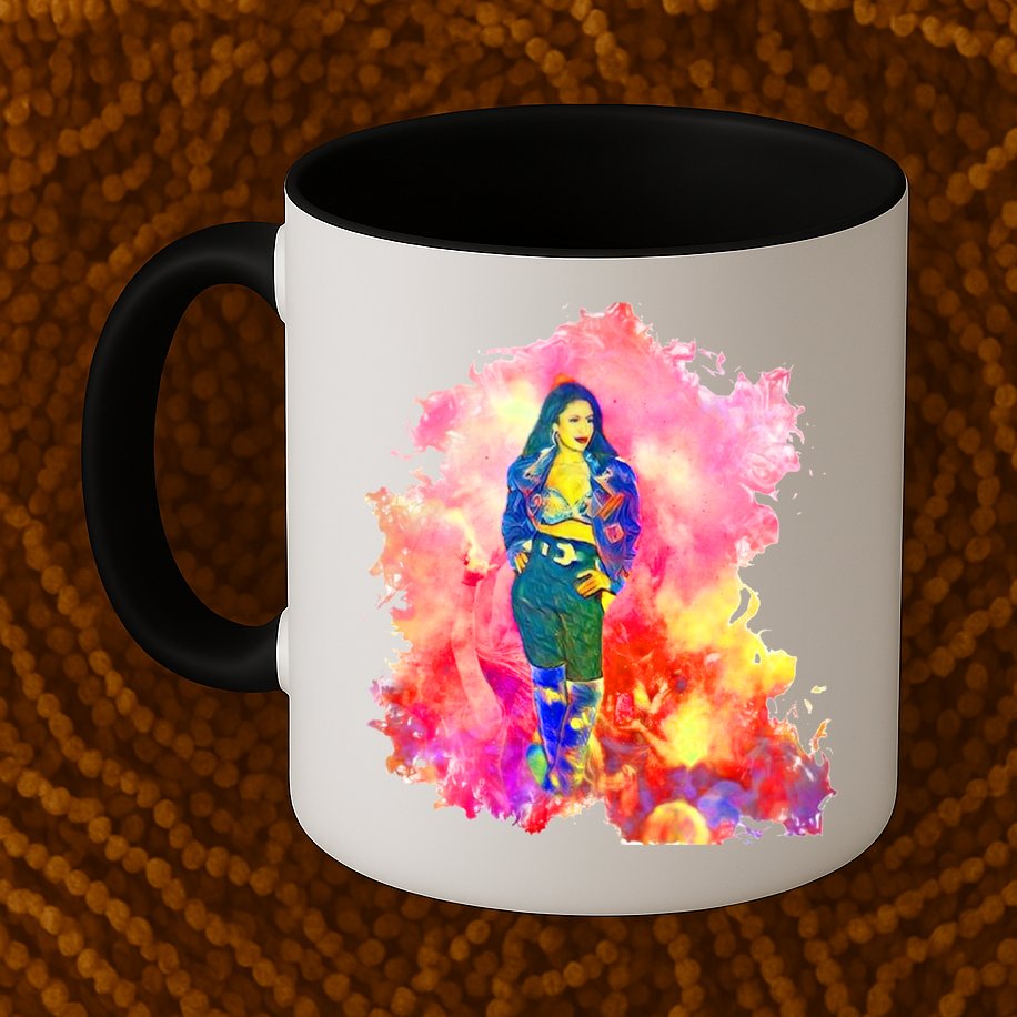 Selenas Quintanilla Watercolor Mug